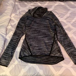 Funnel Neck Pullover Sweatshirt